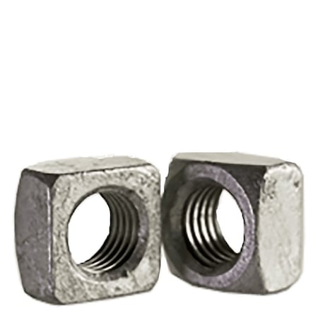Newport Fasteners 1 1/2"-6 Square Nuts Grade 2 Steel/Hot Dip Galvanized , 35PK 267673-BR-35